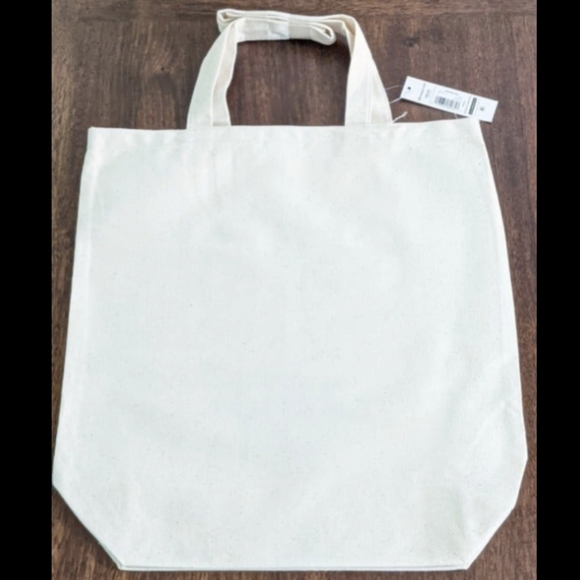 POSITIVE VIBES ONLY CANVAS TOTE BAG, NWT - Picture 2 of 2